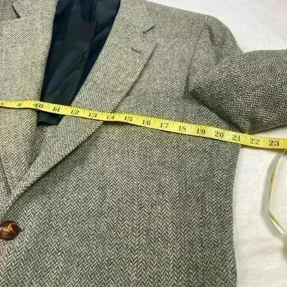 Vintage Cricketeer Wool Blazer Sport Coat Made in USA Tweed Jacket 70s LG/XL - Picture 7 of 8